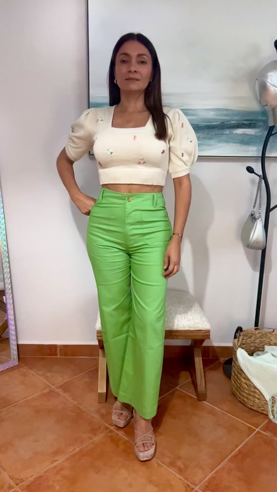 Pantalon Comfy verde